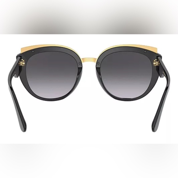 NEW [Dolce & Gabbana] Luxury Butterfly Large Sunglasses, Black/Gold, Acetate - Picture 4 of 12